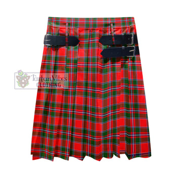 Spens Modern Tartan Men's Pleated Skirt - Fashion Casual Retro Scottish Kilt Style