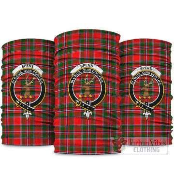 Spence (Spens) Tartan Neck Gaiters, Tartan Bandanas, Tartan Head Band with Family Crest package One Size - Tartan Vibes Clothing