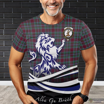 Spence (Spens) Tartan T-Shirt with Alba Gu Brath Regal Lion Emblem Kid's Shirt - Tartan Vibes Clothing