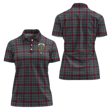 Spence (Spens) Tartan Polo Shirt with Family Crest For Women