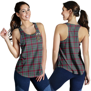 Spence (Spens) Tartan Women Racerback Tanks with Family Crest 4XL - Tartan Vibes Clothing
