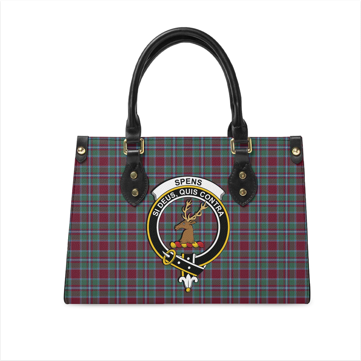 spens-spence-tartan-leather-bag-with-family-crest