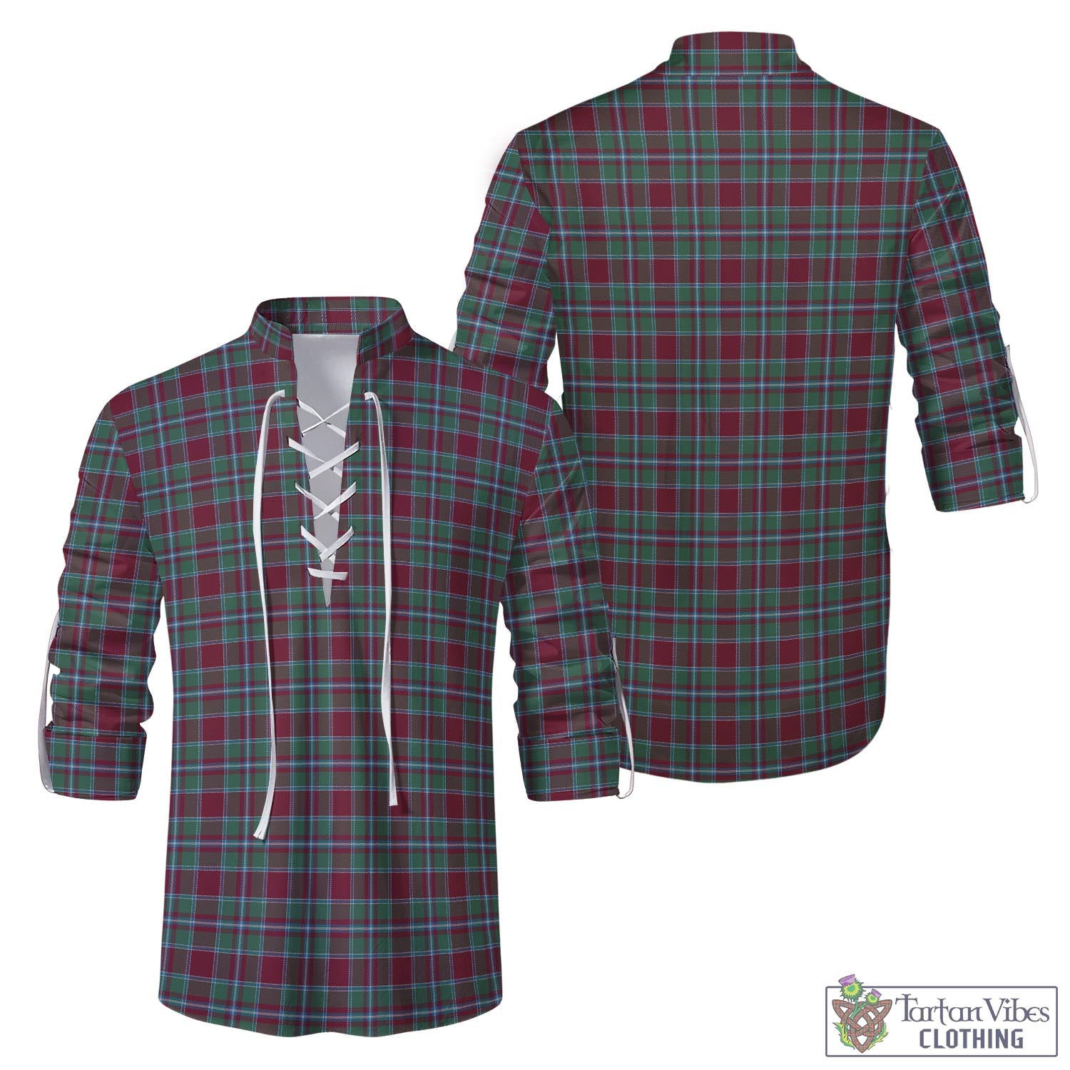 Spence (Spens) Tartan Men's Scottish Traditional Jacobite Ghillie Kilt Shirt Men - Tartan Vibes Clothing