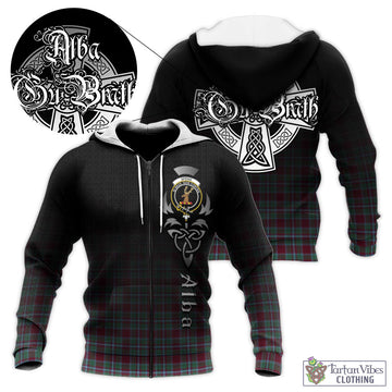 Spence (Spens) Tartan Knitted Hoodie Featuring Alba Gu Brath Family Crest Celtic Inspired Unisex - Tartan Vibes Clothing