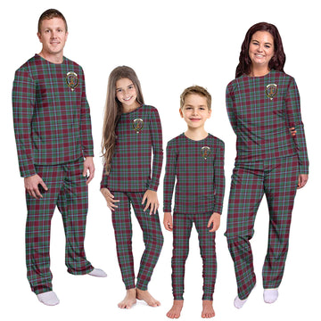 Spens (Spence) Tartan Pajamas Family Set with Family Crest - Tartanvibesclothing