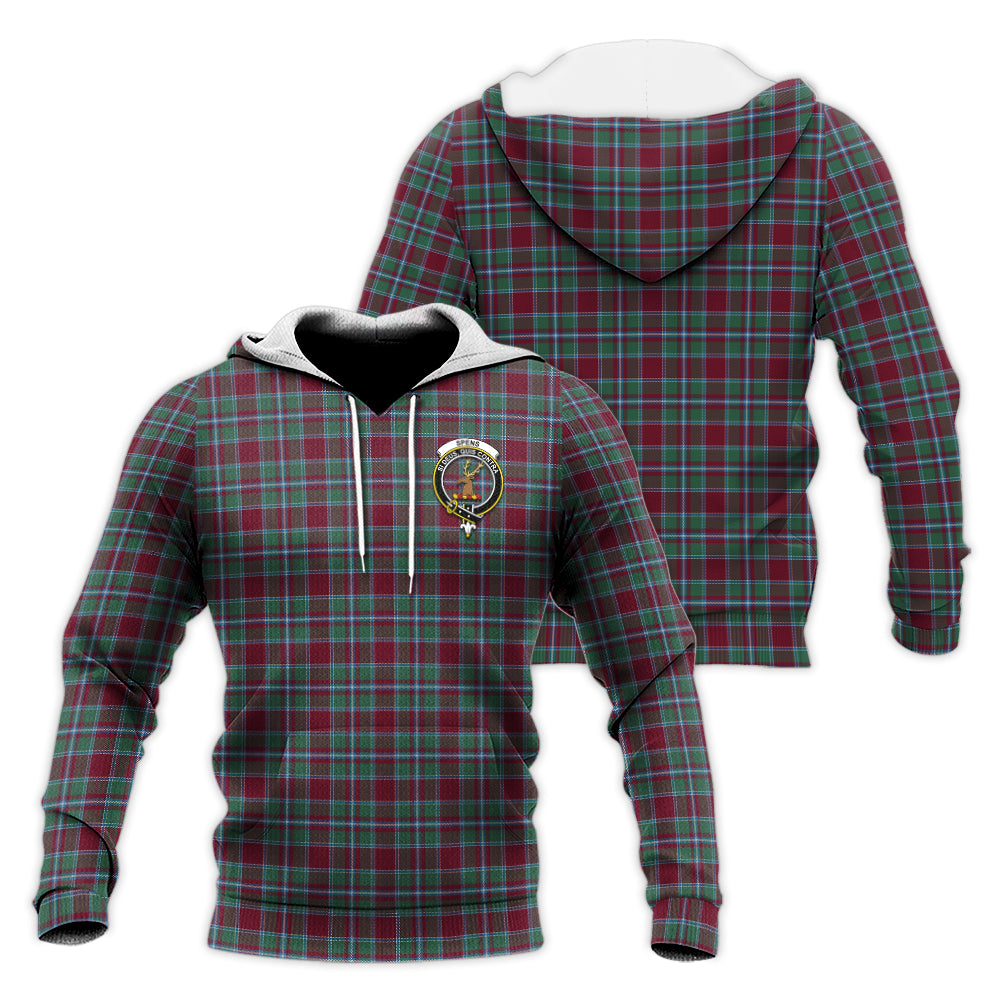 Spence (Spens) Tartan Knitted Hoodie with Family Crest Unisex Knitted Pullover Hoodie - Tartan Vibes Clothing