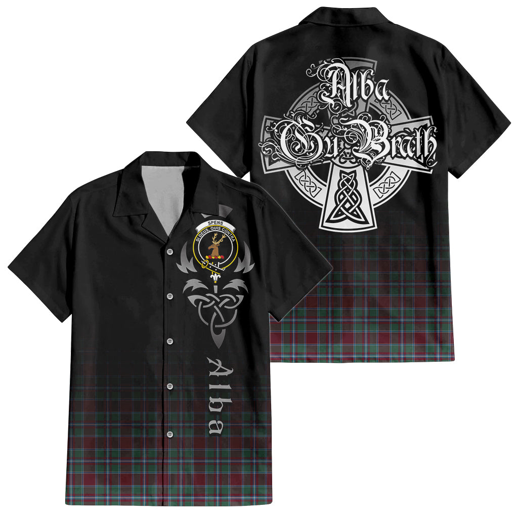 Spence (Spens) Tartan Hawaiian Shirt Shirt Featuring Alba Gu Brath Family Crest Celtic Inspired Kid - Tartan Vibes Clothing