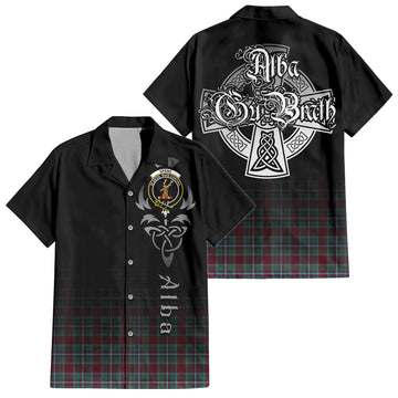 Spence (Spens) Tartan Hawaiian Shirt Shirt Featuring Alba Gu Brath Family Crest Celtic Inspired Kid - Tartan Vibes Clothing