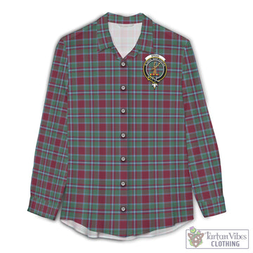 Spens (Spence) Tartan Womens Casual Shirt with Family Crest