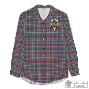 Spence (Spens) Tartan Women's Casual Shirt with Family Crest Female - Tartan Vibes Clothing