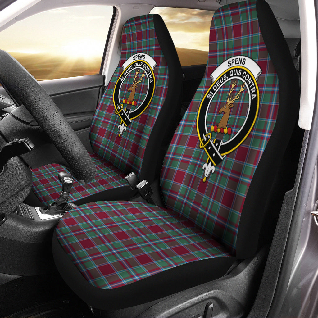 Spence (Spens) Tartan Car Seat Cover with Family Crest One Size - Tartan Vibes Clothing