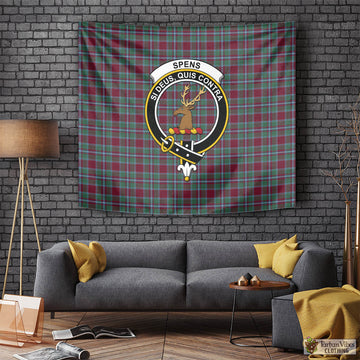 Spence (Spens) Tartan Tapestry Wall Hanging and Home Decor for Room with Family Crest