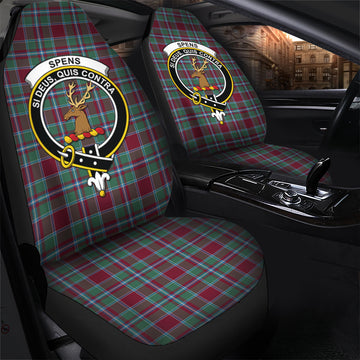 Spence (Spens) Tartan Car Seat Cover with Family Crest - Tartan Vibes Clothing