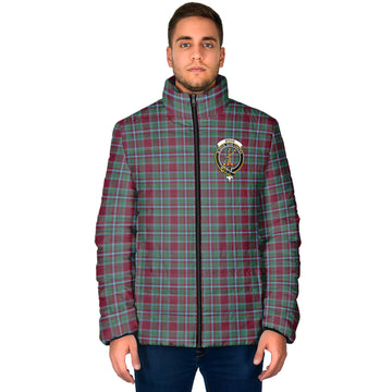 Spens (Spence) Tartan Padded Jacket with Family Crest