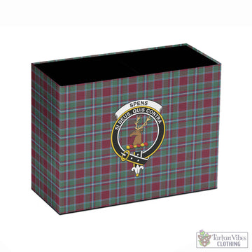 Spence (Spens) Tartan Pen Holder with Family Crest - Tartan Vibes Clothing