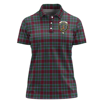 Spence (Spens) Tartan Polo Shirt with Family Crest For Women