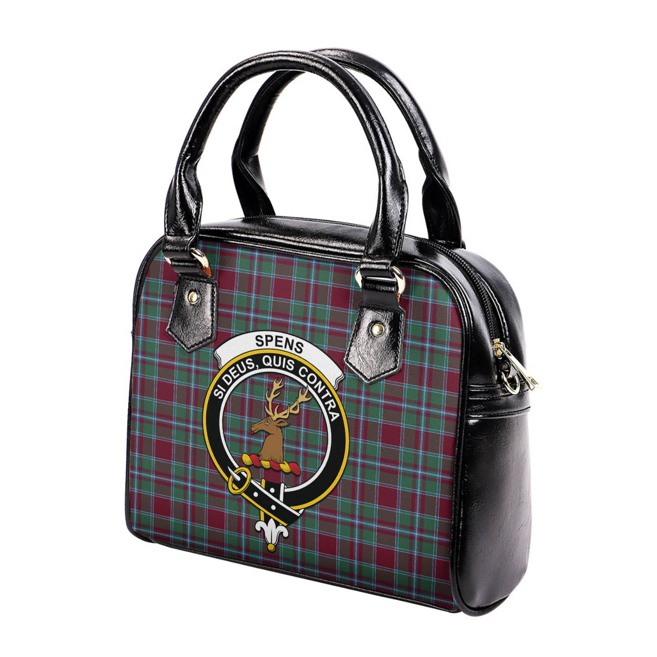 Spence (Spens) Tartan Shoulder Handbags with Family Crest - Tartan Vibes Clothing
