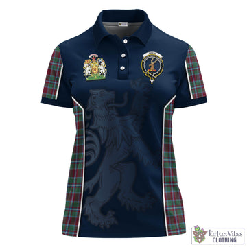 Spence (Spens) Tartan Women's Polo Shirt with Family Crest and Lion Rampant Vibes Sport Style - Tartan Vibes Clothing
