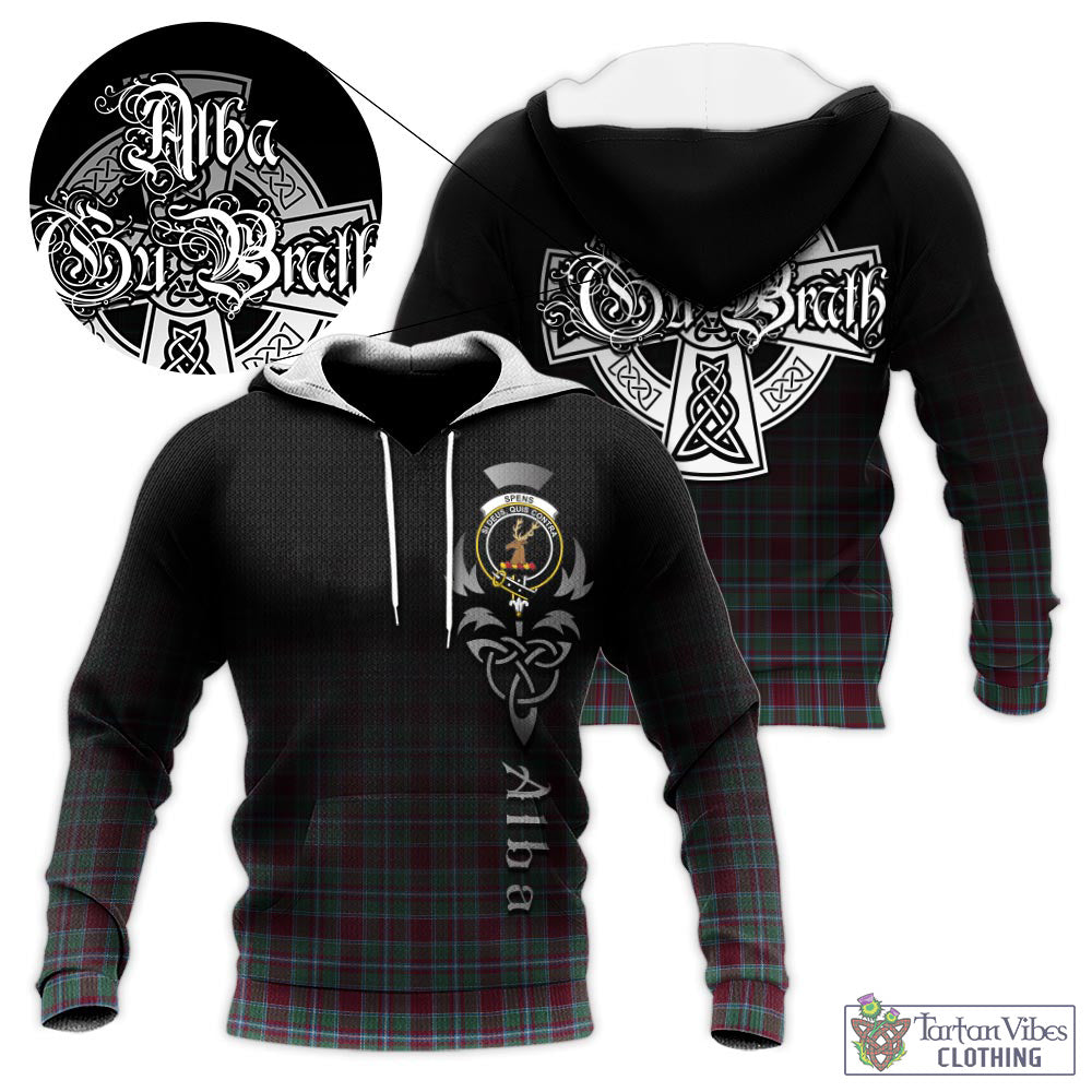 Spence (Spens) Tartan Knitted Hoodie Featuring Alba Gu Brath Family Crest Celtic Inspired - Tartan Vibes Clothing