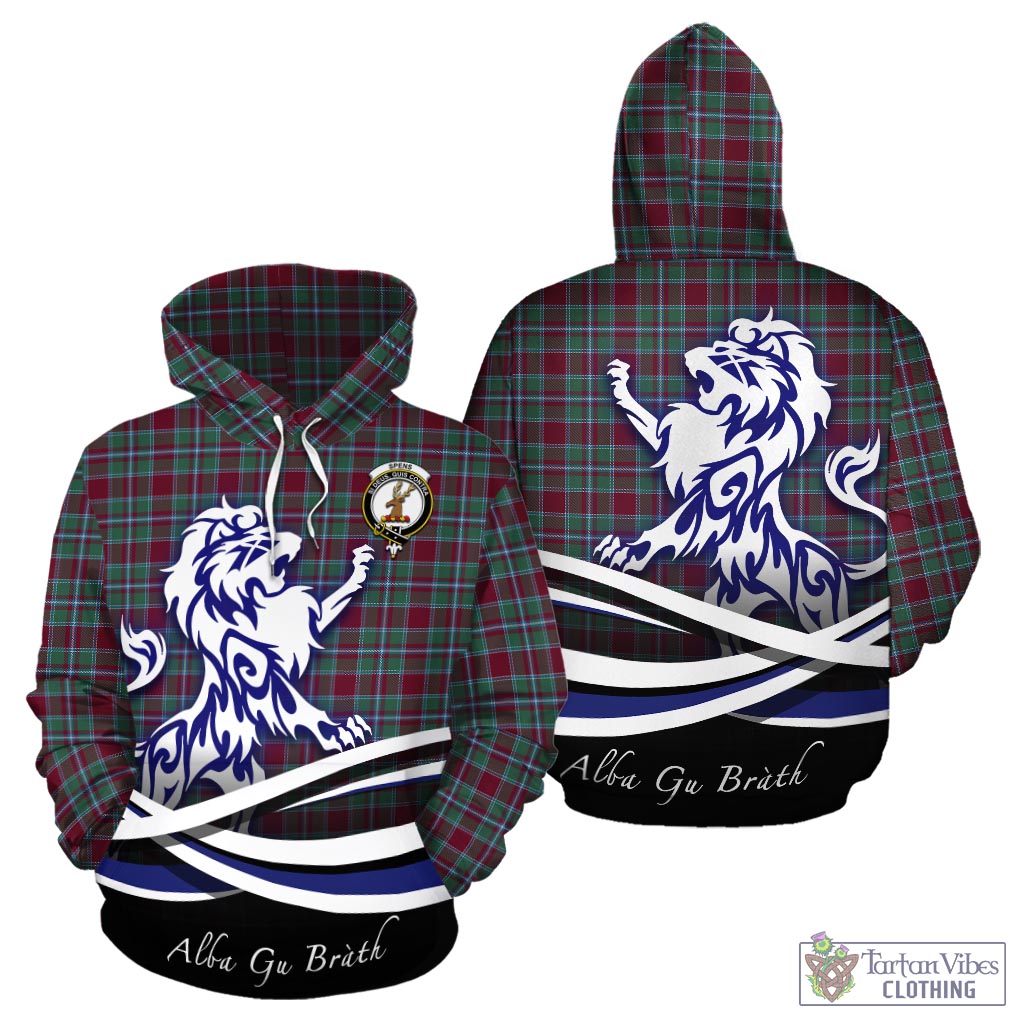 Spence (Spens) Tartan Hoodie with Alba Gu Brath Regal Lion Emblem - Tartan Vibes Clothing