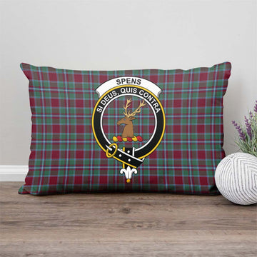 Spence (Spens) Tartan Pillow Cover with Family Crest - Tartan Vibes Clothing