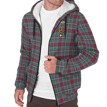 Spence (Spens) Tartan Sherpa Hoodie with Family Crest