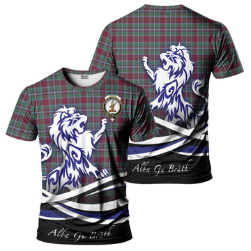 Spence (Spens) Tartan T-Shirt with Alba Gu Brath Regal Lion Emblem - Tartan Vibes Clothing