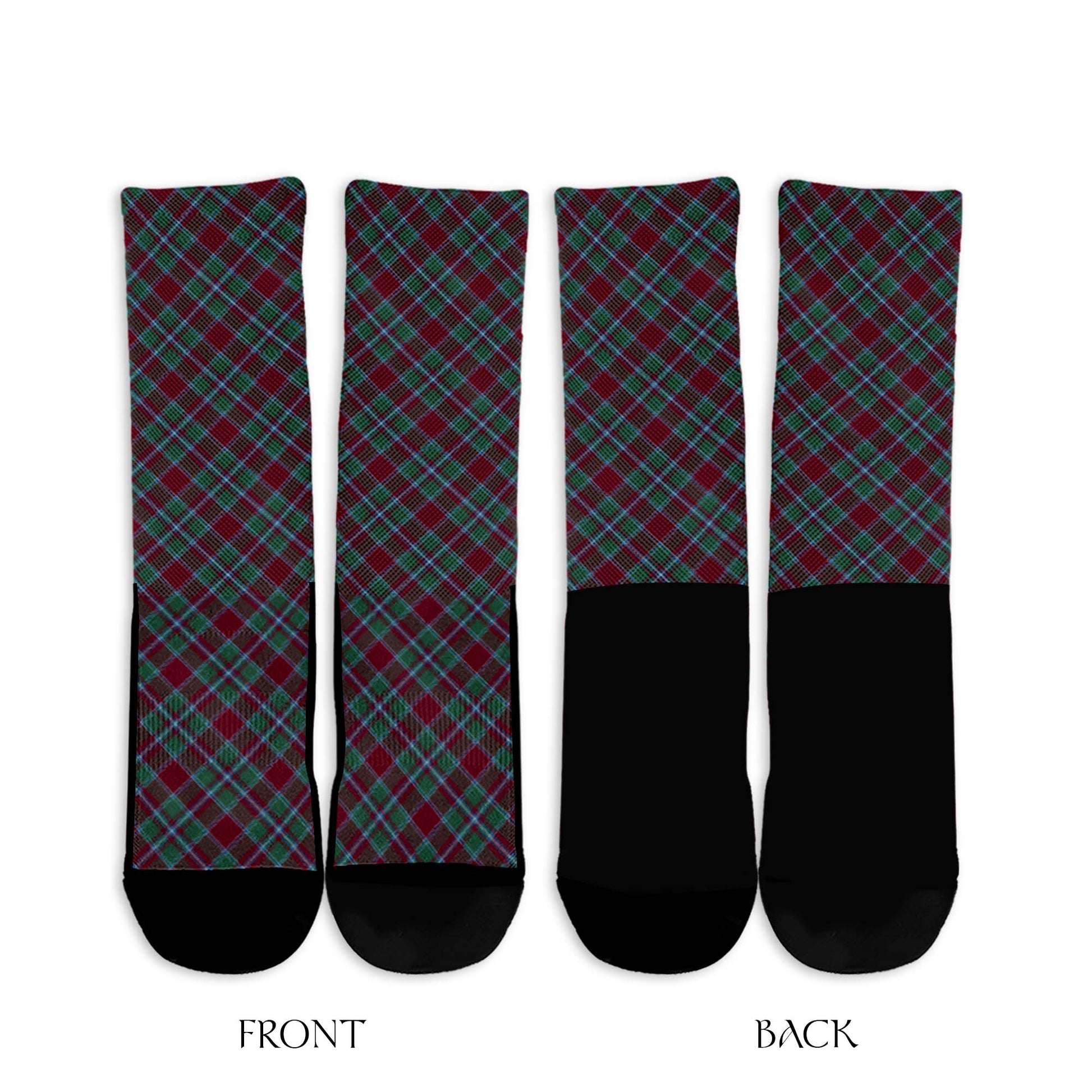 Spence (Spens) Tartan Crew Socks Cross Style - Tartan Vibes Clothing