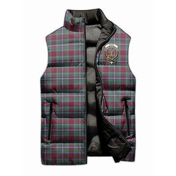 Spence (Spens) Tartan Sleeveless Puffer Jacket with Family Crest - Tartan Vibes Clothing