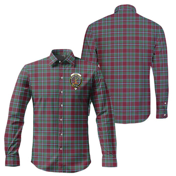 Spens (Spence) Tartan Long Sleeve Button Up Shirt with Family Crest