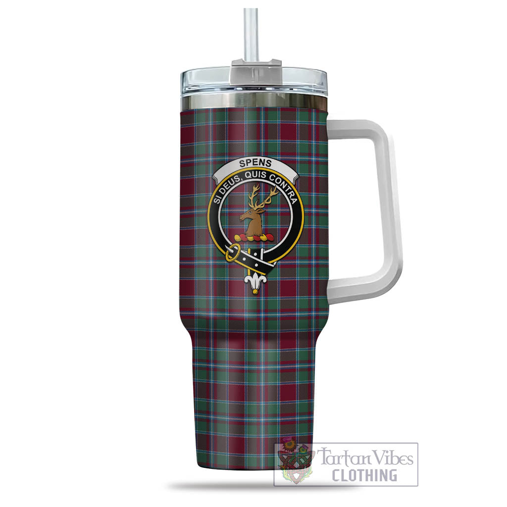 Spence (Spens) Tartan Tumbler with Handle with Family Crest - Tartan Vibes Clothing