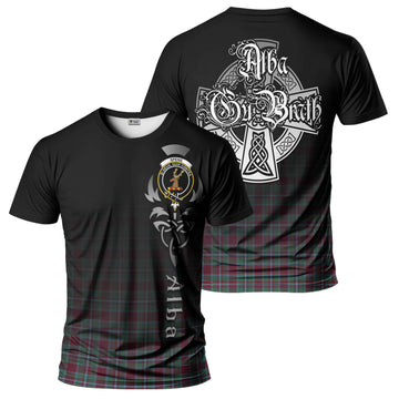Spens (Spence) Tartan T-Shirt Featuring Alba Gu Brath Family Crest Celtic Inspired