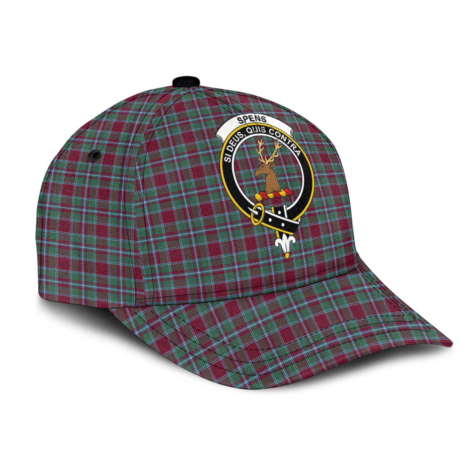 spens-spence-tartan-classic-cap-with-family-crest