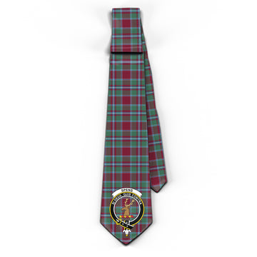 Spens (Spence) Tartan Classic Necktie with Family Crest