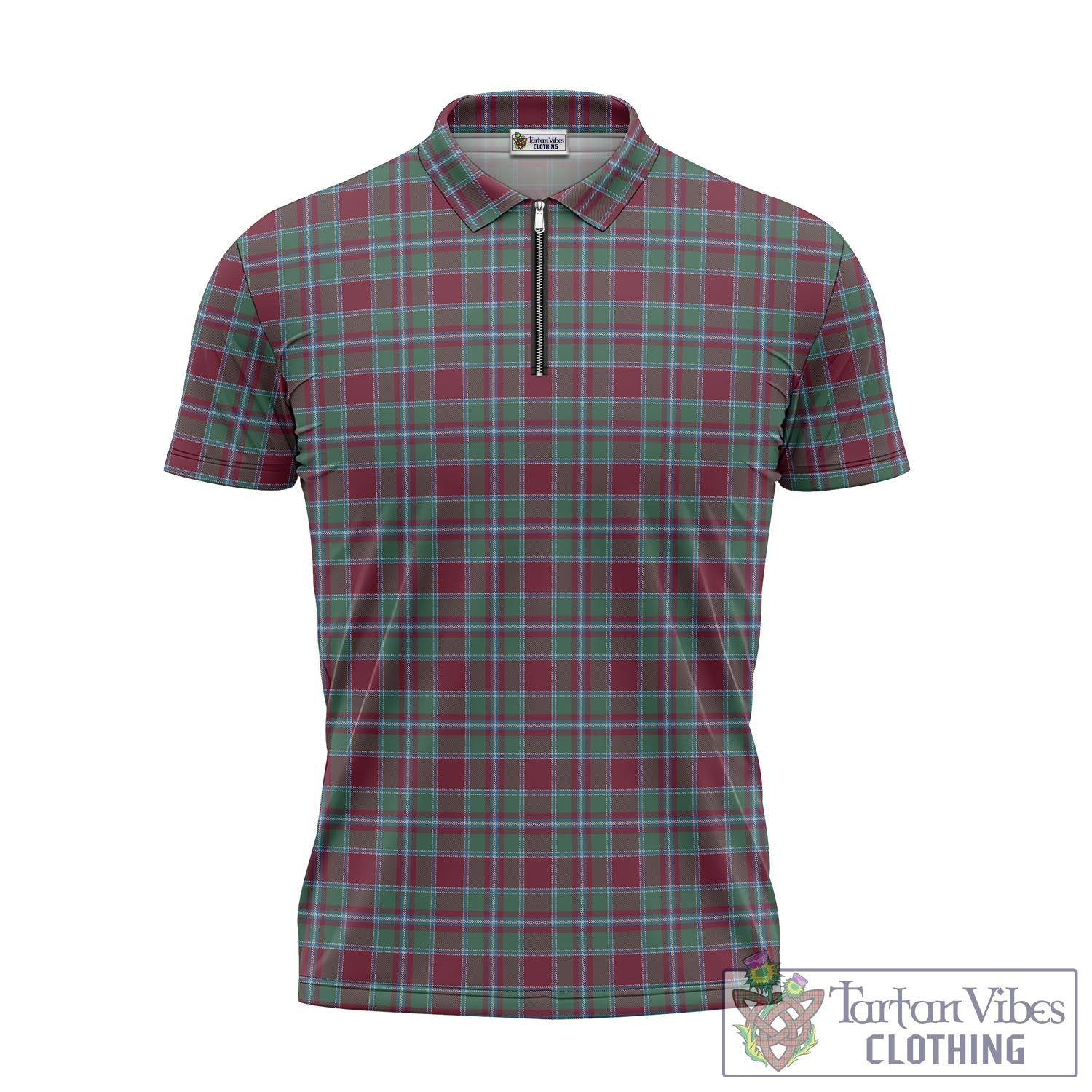 Spence (Spens) Tartan Zipper Polo Shirt - Tartan Vibes Clothing