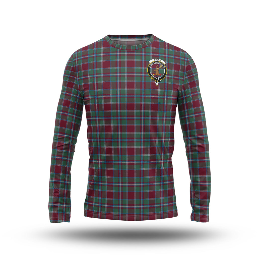 Spence (Spens) Tartan Long Sleeve T-Shirt with Family Crest - Tartan Vibes Clothing