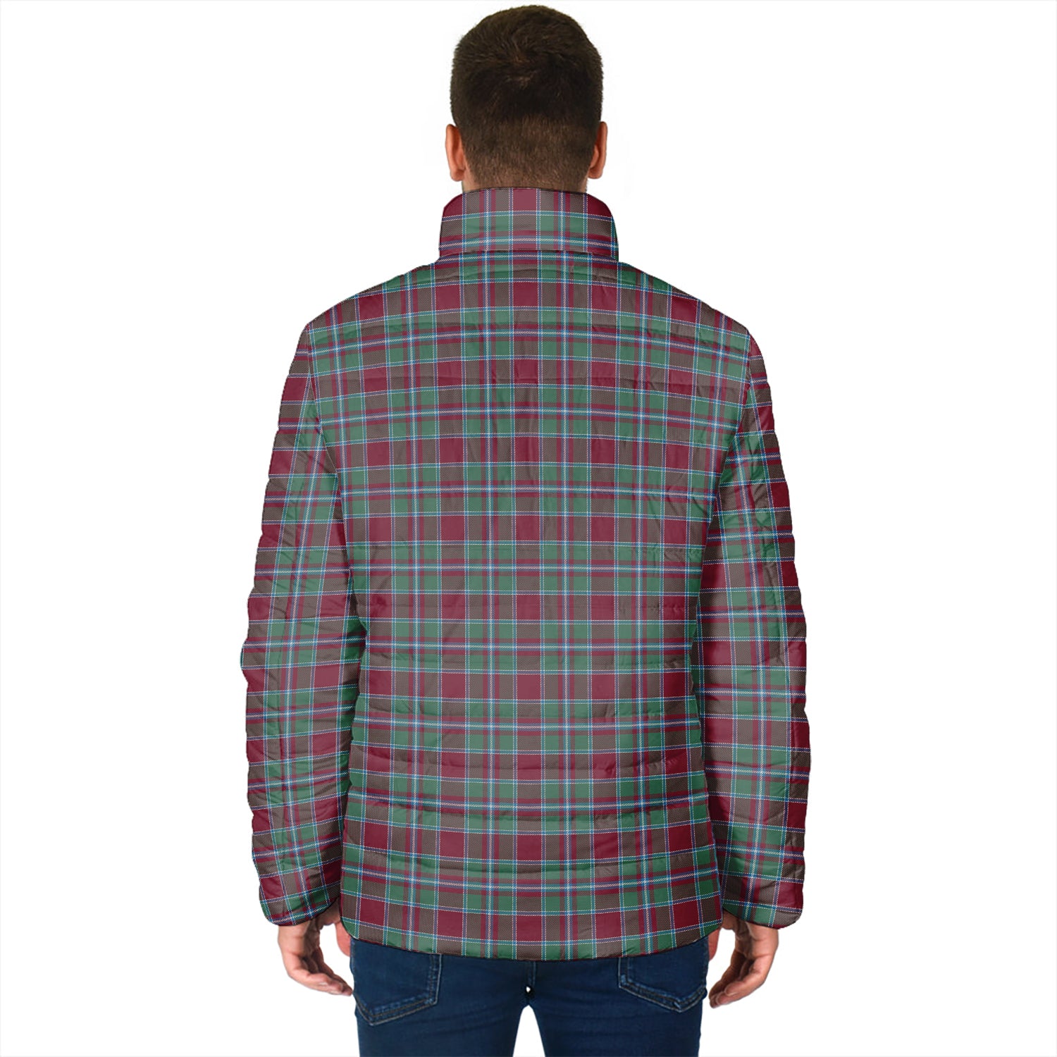 Spence (Spens) Tartan Padded Jacket with Family Crest - Tartan Vibes Clothing