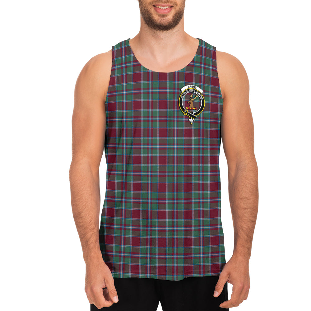Spence (Spens) Tartan Mens Tank Top with Family Crest - Tartan Vibes Clothing