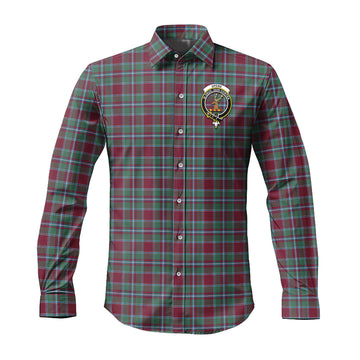 Spence (Spens) Tartan Long Sleeve Button Up Shirt with Family Crest Men's Shirt - Tartan Vibes Clothing