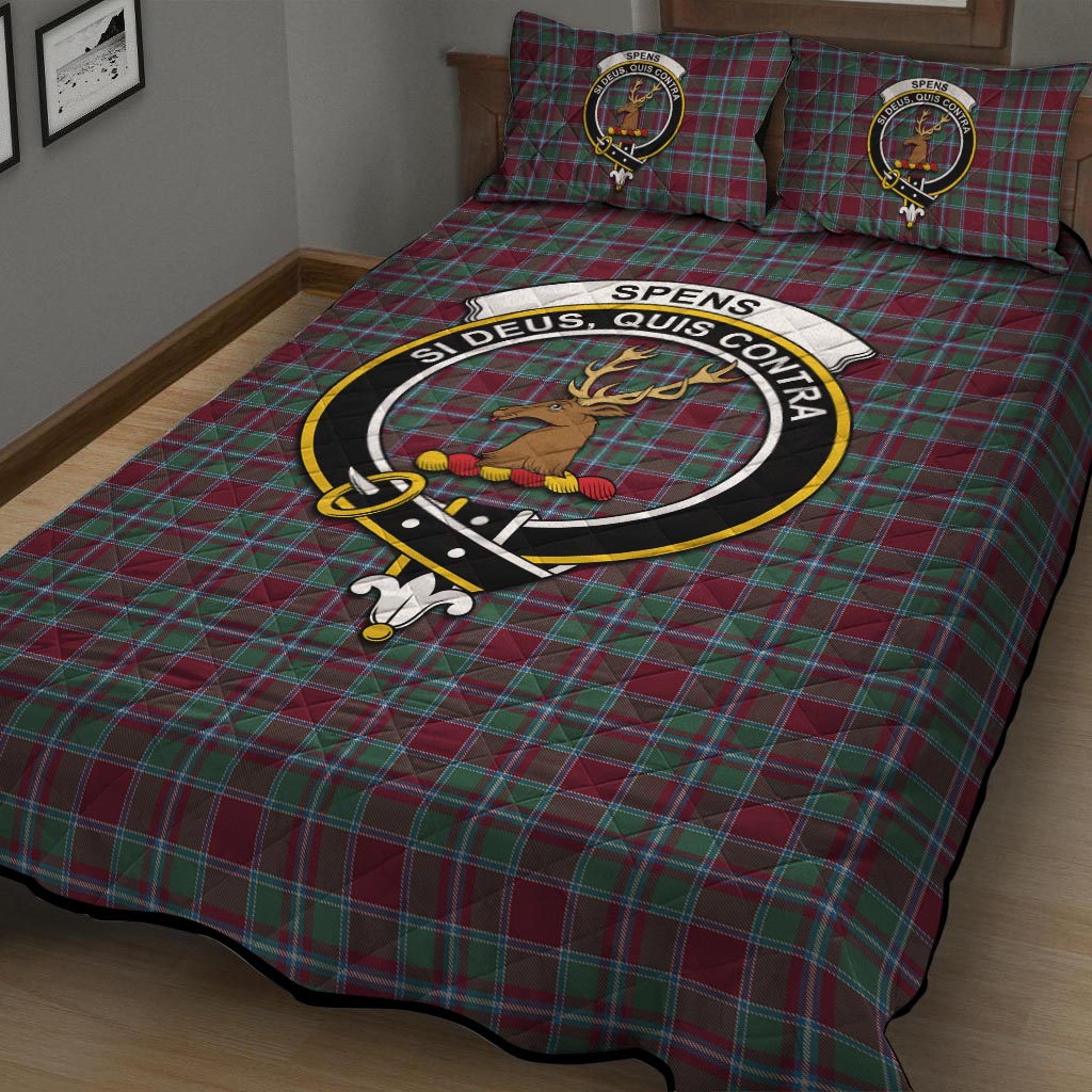 Spence (Spens) Tartan Quilt Bed Set with Family Crest - Tartan Vibes Clothing