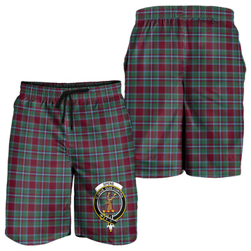 Spence (Spens) Tartan Mens Shorts with Family Crest - Tartan Vibes Clothing