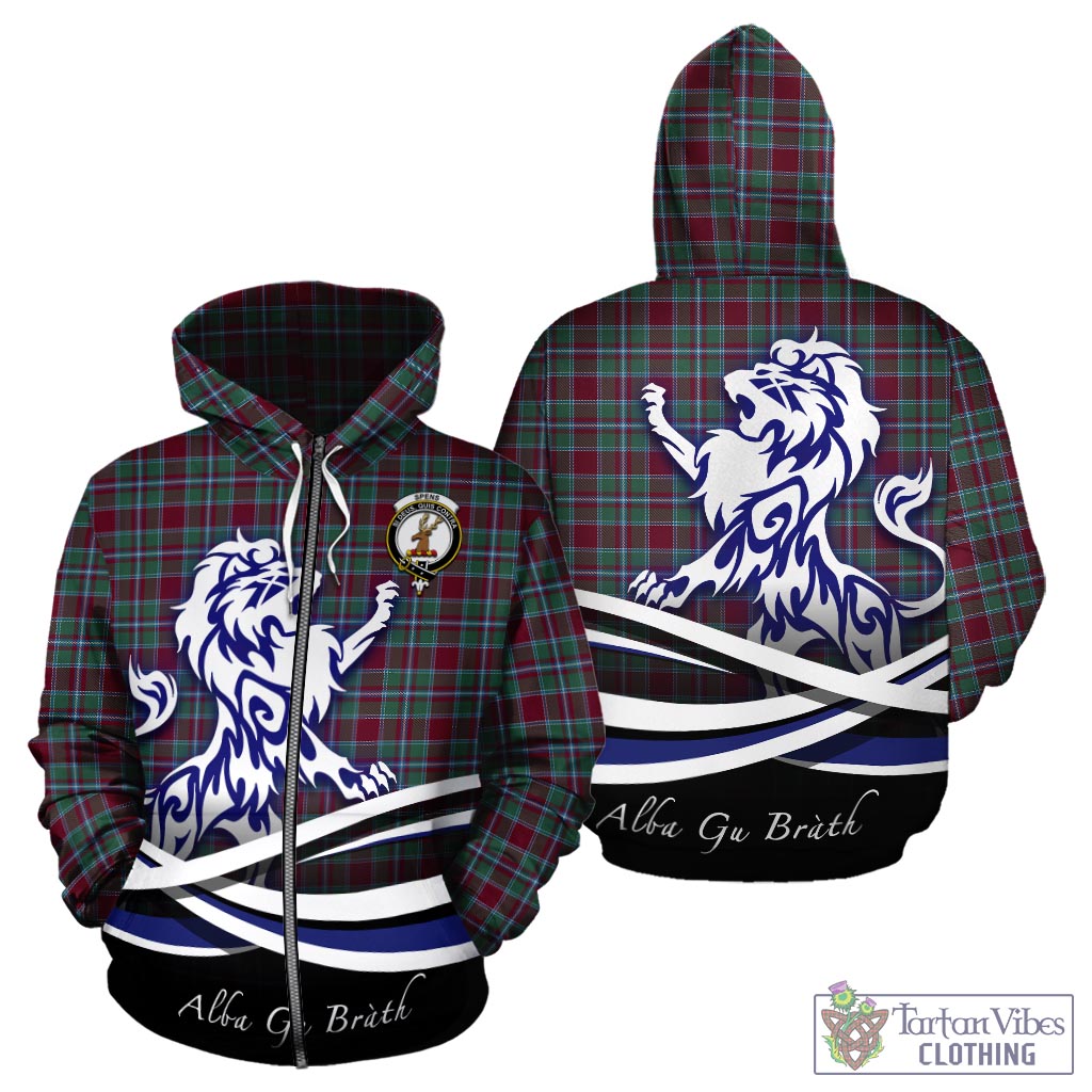 Spence (Spens) Tartan Hoodie with Alba Gu Brath Regal Lion Emblem - Tartan Vibes Clothing