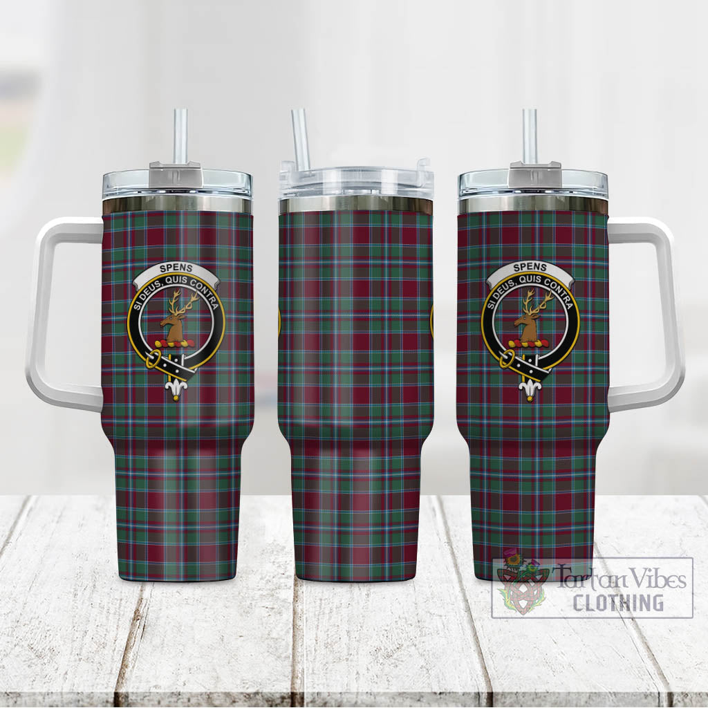 Spence (Spens) Tartan Tumbler with Handle with Family Crest - Tartan Vibes Clothing
