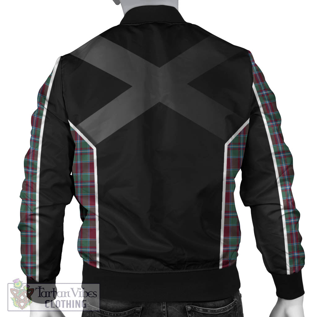 Spence (Spens) Tartan Bomber Jacket with Family Crest and Scottish Thistle Vibes Sport Style - Tartan Vibes Clothing