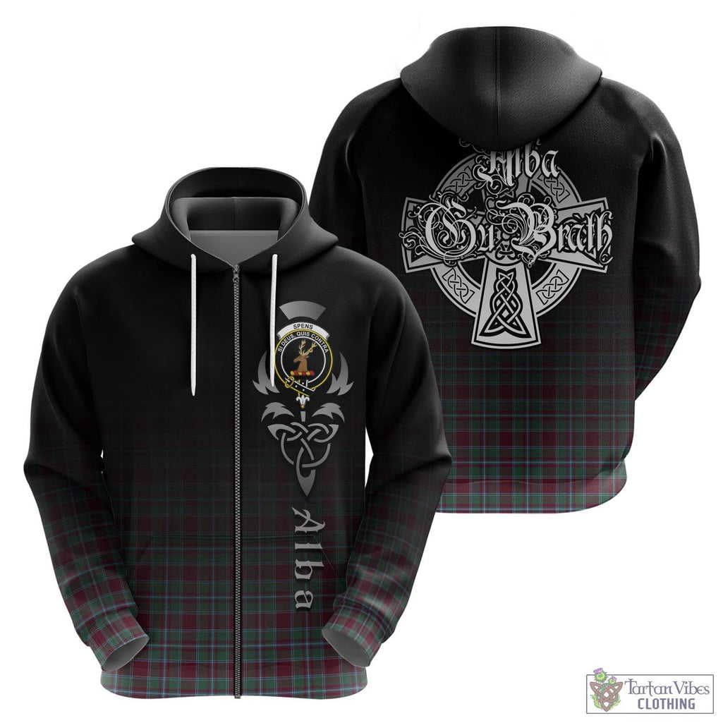 Spence (Spens) Tartan Hoodie Featuring Alba Gu Brath Family Crest Celtic Inspired - Tartan Vibes Clothing