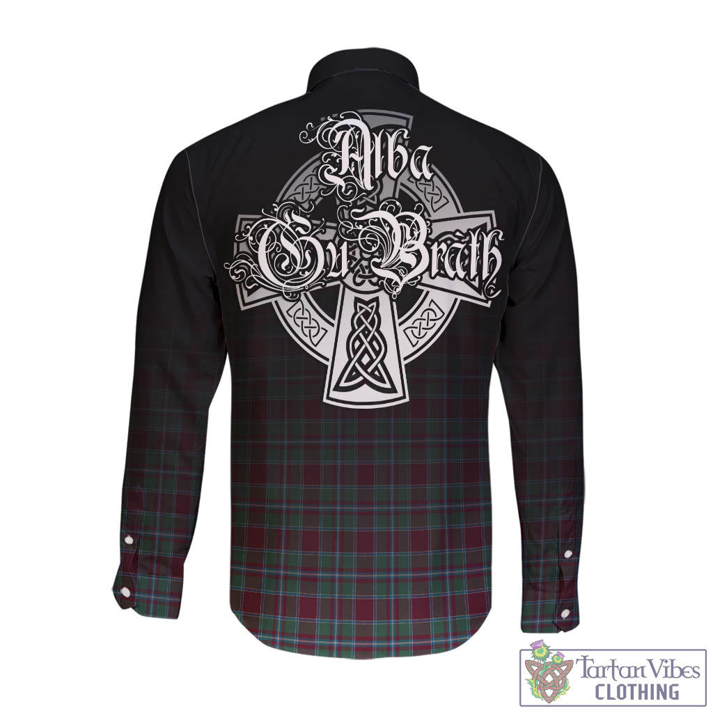 Spence (Spens) Tartan Long Sleeve Button Up Featuring Alba Gu Brath Family Crest Celtic Inspired - Tartan Vibes Clothing