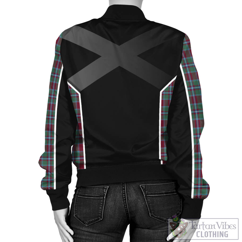 Spence (Spens) Tartan Bomber Jacket with Family Crest and Scottish Thistle Vibes Sport Style - Tartan Vibes Clothing