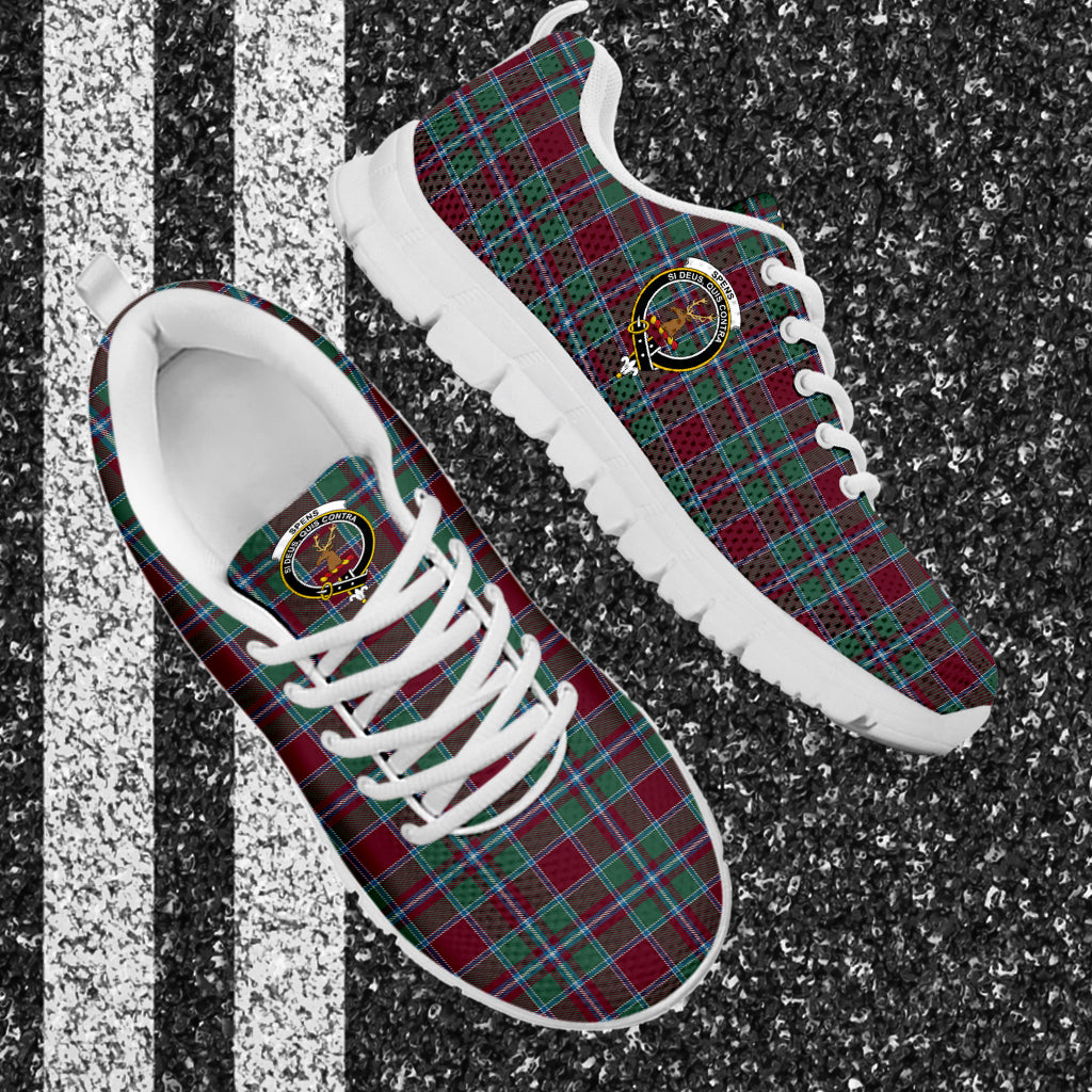 Spence (Spens) Tartan Sneakers with Family Crest - Tartan Vibes Clothing