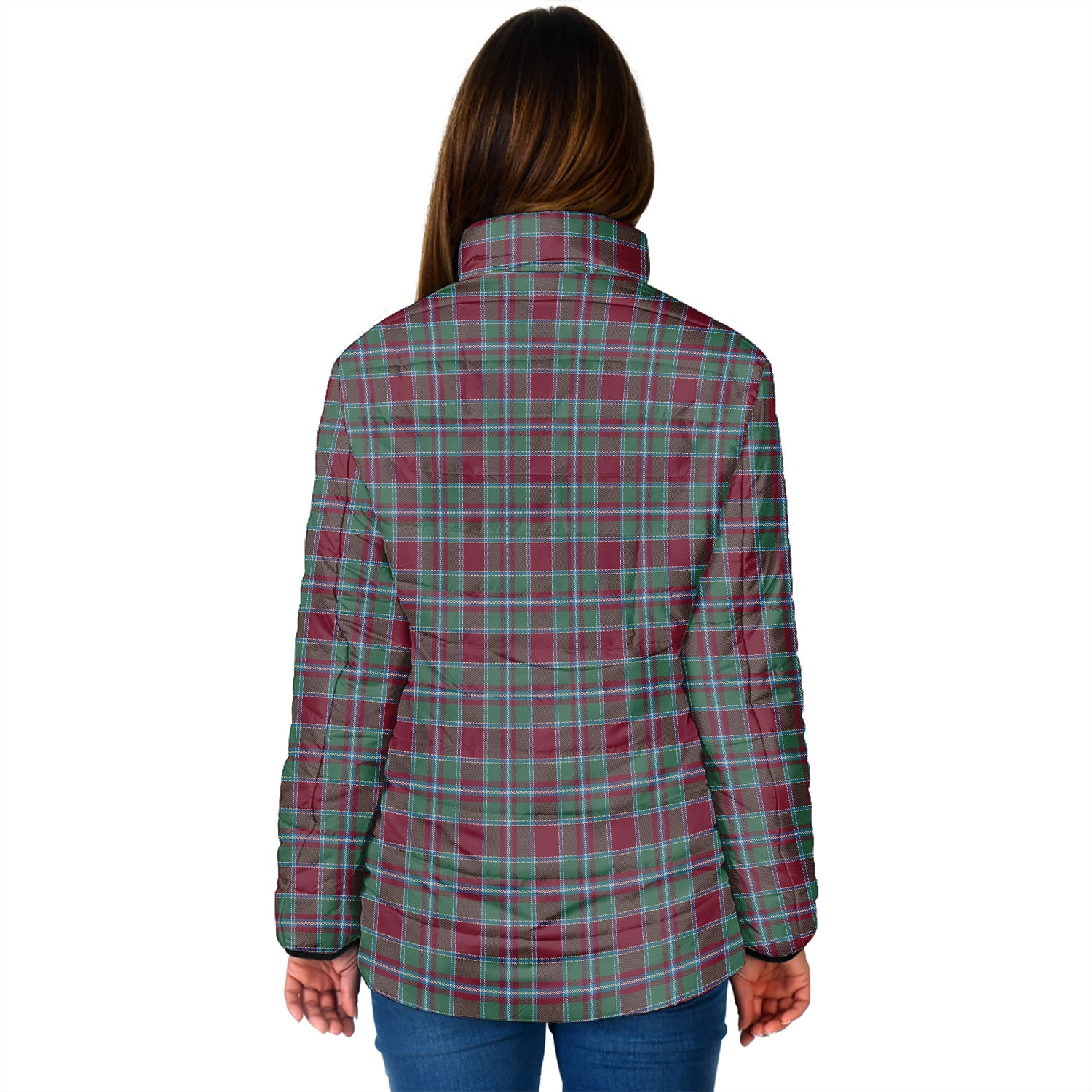 Spence (Spens) Tartan Padded Jacket with Family Crest - Tartan Vibes Clothing