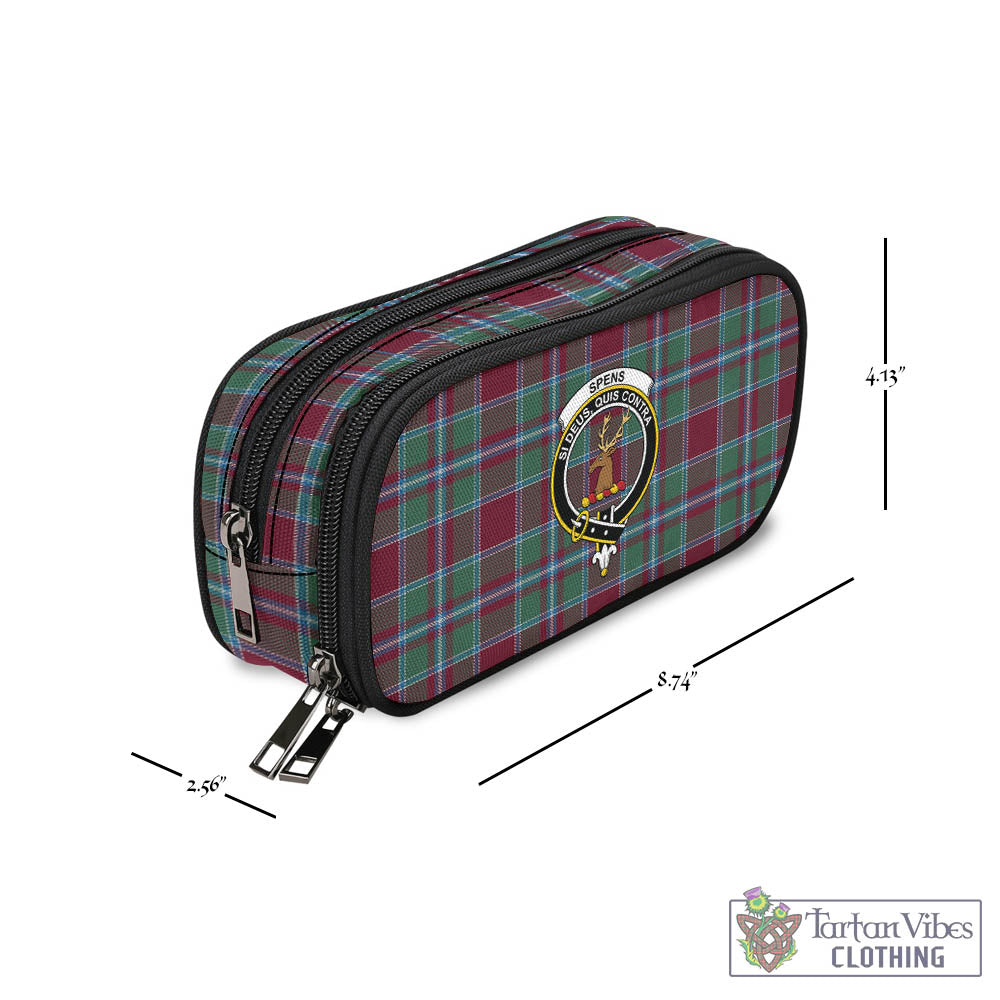 Spence (Spens) Tartan Pen and Pencil Case with Family Crest - Tartan Vibes Clothing
